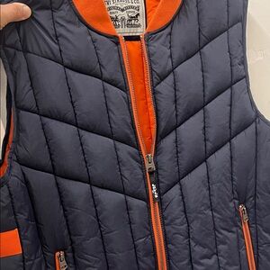 Levi's Navy and Orange Quilted Vest